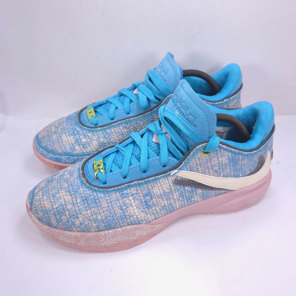 Nike LeBron 20 Athletic Lace Up Shoe Mens Size 9 DV1191-400 Blue White